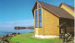 The accommodation and chapel in Fetlar.