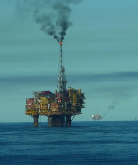 The Brent Charlie platform is currently shut down due to a power failure on Thursday. Photo Calum Fraser