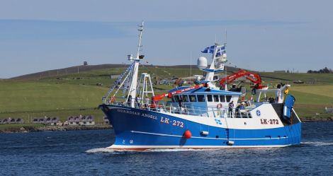 The new Guardian Angell arriving at Lerwick harbour on 5 August 2015 - Photo: Hans J Marter/ShetNews