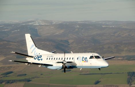 A Loganair Saab 340.