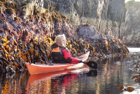 Shetland Canoe Club member Wendy Nicol has been recognised for her efforts over the past 10 years. Photo Angus Nicol