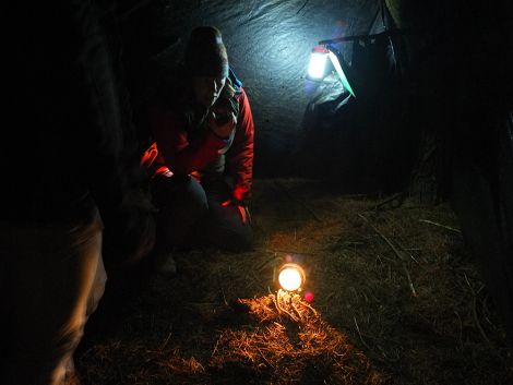 A terrified RSPZ guide radioing for help. Photo: Elizabeth Atia