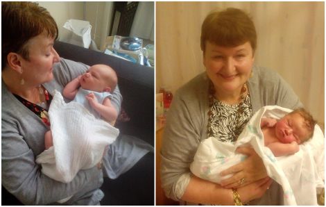 Joyce Reid's poem was inspired by her new grandchildren Euan (left) and Evie (right), born within three weeks of each other.