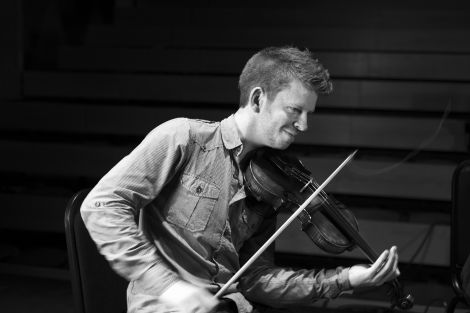 Isles fiddler Ross Couper is in the running for a trad award for best instrumentalist. Photo: Floortje Robertson