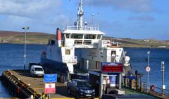 SNP candidate Danus Skene says the government is committed to giving Shetland Islands Council a fairer ferries deal. Photo: Shetnews/Neil Riddell