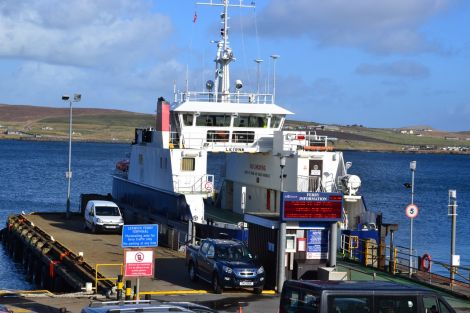 SNP candidate Danus Skene says the government is committed to giving Shetland Islands Council a fairer ferries deal. Photo: Shetnews/Neil Riddell