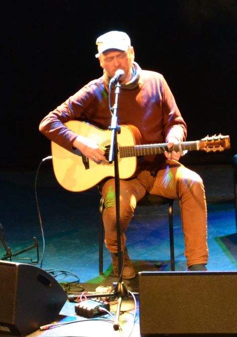 Occupying centre stage was Fifer James Yorkston, who interspersed beautiful melancholy songs with hilarious storytelling. Photo: Shetnews