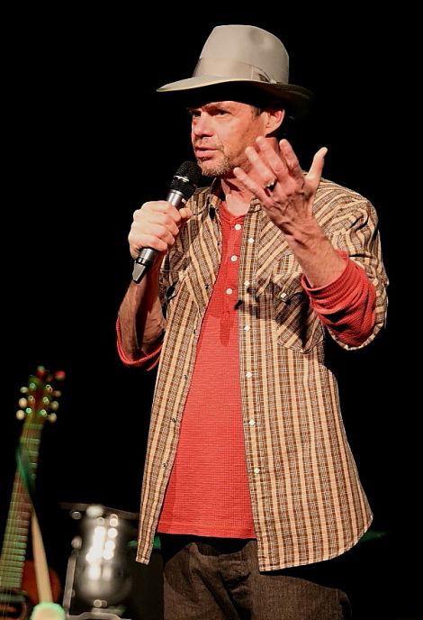 The 61 year old comedian had the crowd in hoots of laughter regularly during the two-hour set. Photo: Davie Gardner.