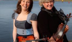 Fiddle Frenzy curators Claire White and Eunice Henderson - Photo: Shetland Arts