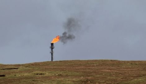 Black smoke pouring out of the new Shetland Gas Plant's flare stack will stop soon according to operator Total.