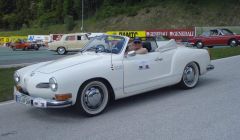 Klaus Klock from the Motor Sports Club of Sernatingen in Germany with his 1972 Volkswagen Karmann Ghia Cabrio, which he will be bringing to Shetland in June.