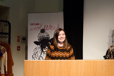 2016 Shetland Wool Week patron Ella Gordon. Photo: Jeni Reid.