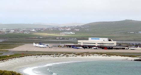 Sumburgh airport.