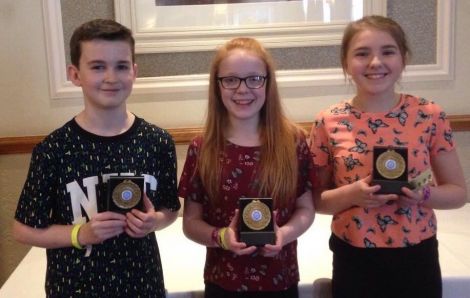 Shetland's successful young trad trio Mike Laurenson, Anya Johnston and Jodie Smith.