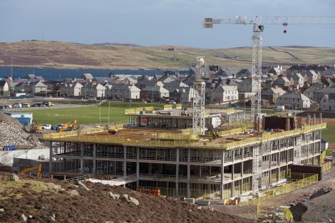 Work creating the fourth floor of the new school commenced earlier in March - Photo: John Coutts