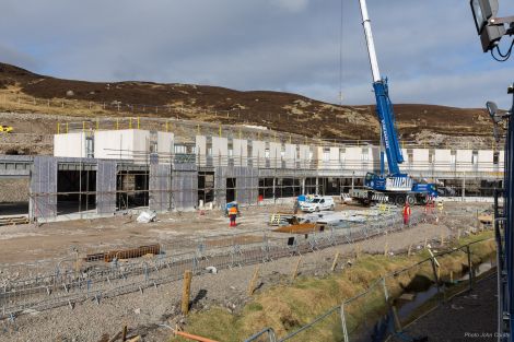 The construction method for the Halls of Residence has been described as being similar to a Meccano set - Photo: John Coutts