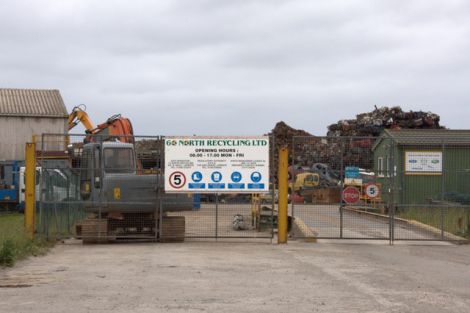 The 60 North Recycling base at Greenhead