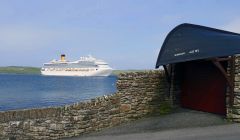 The cruise ship Costa Fortuna in Lerwick harbour. Photo LPA