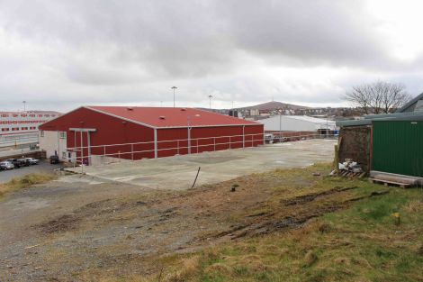 The old Judane knitwear factory site, where flats are to be built for hotel staff. Photo: Shetnews/Chris Cope