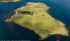 The isle of Linga as envisaged by Richard Gibson Architects five years ago.