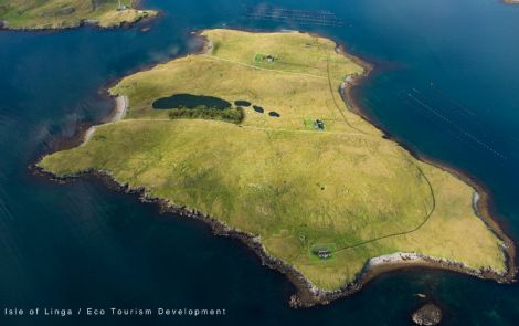 The isle of Linga as envisaged by Richard Gibson Architects five years ago.