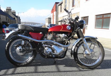 1968 Norton P11 650cc belonging to Frank Johnson of Lerwick.