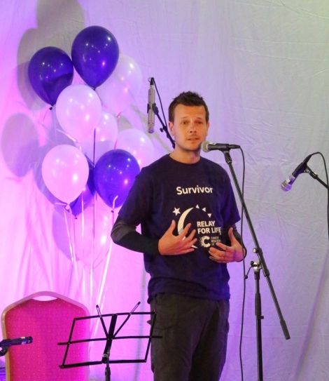 Greig Trout, originally from Dumfries, is a double cancer survivor and took part in CRUK's 'Every Moment Counts' campaign. Photo: Geoff Leask