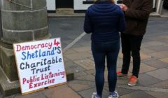 The public listening exercise in Lerwick earlier this month.