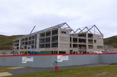 The Anderson High School construction site this week - Photo: Chris Cope/ShetNews