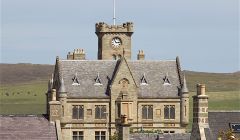 Lerwick Town Hall on Tuesday - Shetland Flag Day. Photo: Shetnews