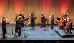 Scottish Ensemble at Mareel on Saturday night: 'playing was skilled, impeccably synchronised, and musically flawless' - Photo: Chris Brown