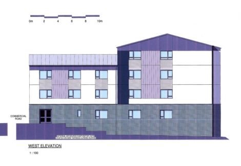 An architect's image of the planned student accommodation.