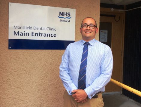 NHS SHetland's newly-appointed dental director Brian Chittick.