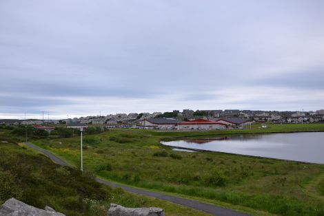 Clickimin Loch where the dead otter was found inside an illegal net.