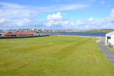 The old Seafield hockey pitch, where the new Eric Gray centre is to be built starting in July. Photo: Shetnews/Neil Riddell