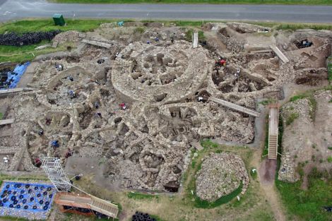 Further survey work is to be carried out on the ancient remains at Scatness. Photo: SAT