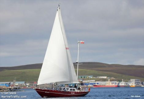 The Miracle during a previous visit to Lerwick harbour, as photographed by the late Ian Leask.