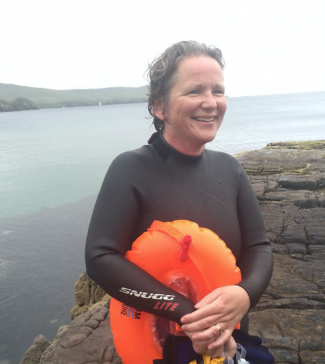 Catriona Barr had a close encounter with a killer whale off Lerwick on Wednesday. Photo: BBC Radio Shetland