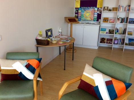 The sanctuary room at the Gilbert Bain Hospital.