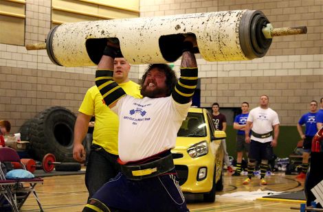 Moar at last year's Shetland Strongest Man competition at the Clickimin Leisure Centre - Photo: Chris Cope/ShetNews