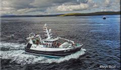 The Resilient steaming into her home port on Saturday. Photo: Ivan Reid