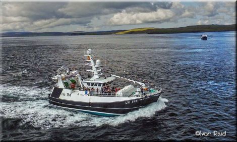 The Resilient steaming into her home port on Saturday. Photo: Ivan Reid