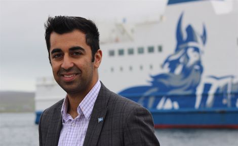 Scottish transport and islands minister Humza Yousaf is open to working out how policy around fixed links is developed in Scotland, according to Shetland's transport bosses. Photo: Hans J Marter/ShetNews