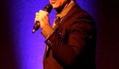 Comedian Russell Kane at the Clickimin on Wednesday night: 'jolting and thrusting in entertaining style' -Photo: Davie Gardner