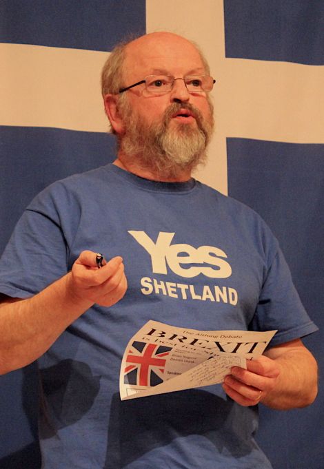 Scottish independence campaigner Brian Nugent joked that he would never have dreamt to see his name printed next to the Union Jack.