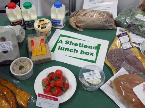 NHS Shetland showing what can be included in a healthy Shetland lunch box