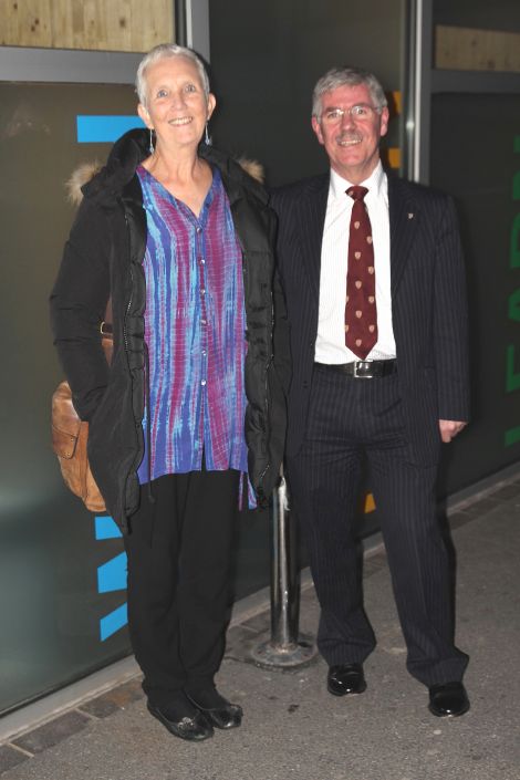 Ann Cleeves and Dr James Grieve proved to be an enjoyable double act at Mareel in Lerwick. Photo: Davie Gardner