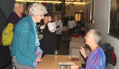 Ann Cleeves signed copies of her new book Cold Earth out in the Mareel foyer. Photo: Davie Gardner