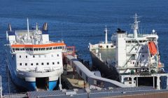 The passenger walkway to access NorthLink ferries docked in Lerwick has been out of action in recent days.