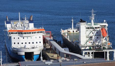 The passenger walkway to access NorthLink ferries docked in Lerwick has been out of action in recent days.